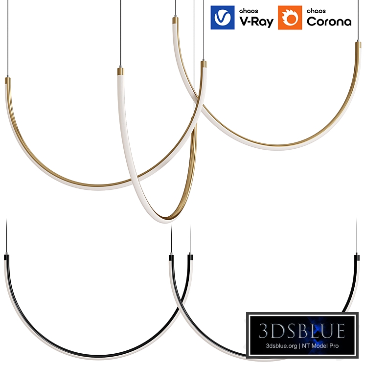 Line Led Chandelier 3 By Loft