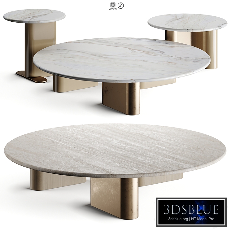 Giulio Marelli ONNO Round Coffee Table