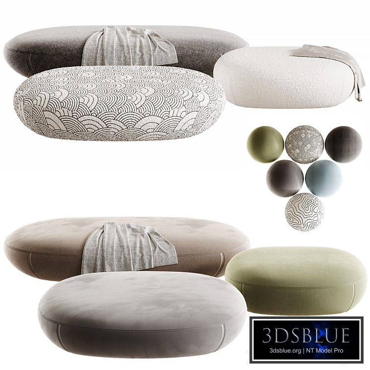 GALET Pouf By Giorgetti