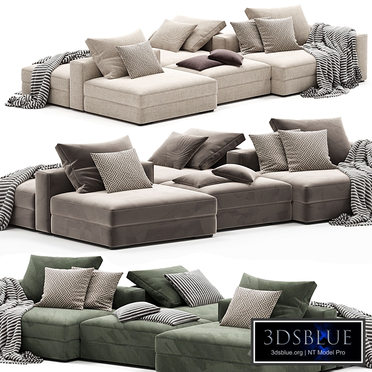 Ananta Double-Sided Sectional Sofa Composition