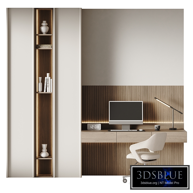 Minimalistic workplace in a modern style 04