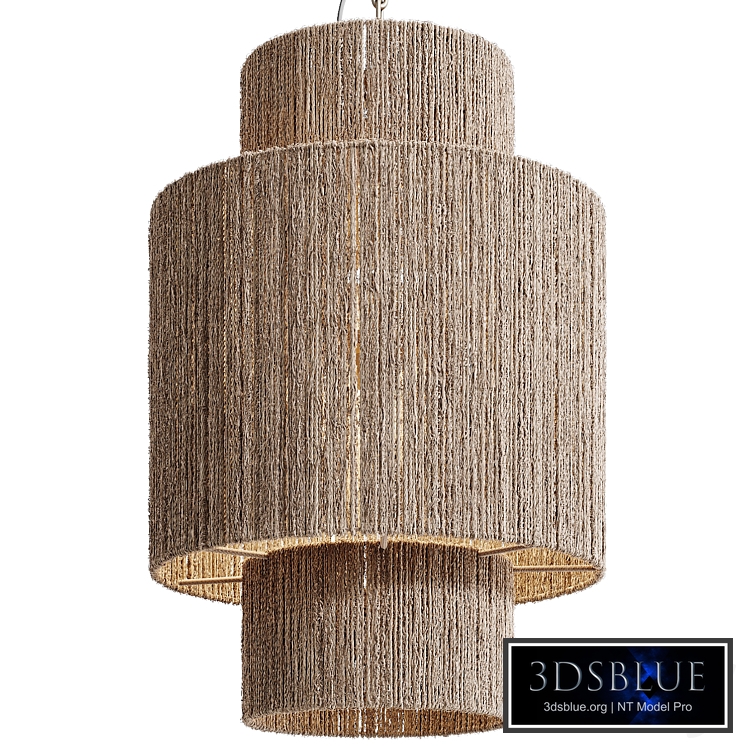 Wicker jute pendant lamp Ø 50