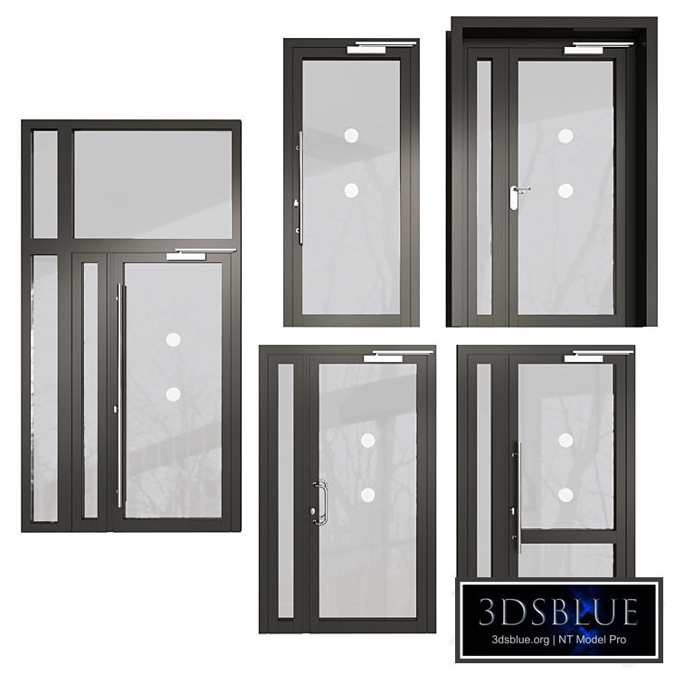 Fireproof stained glass doors 01