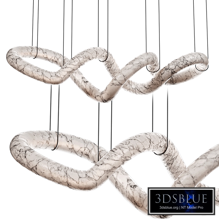 Alabaster Twist Chandelier