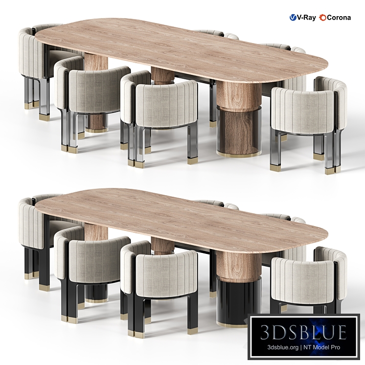 CRAWFORD DINING CHAIR and TABLE