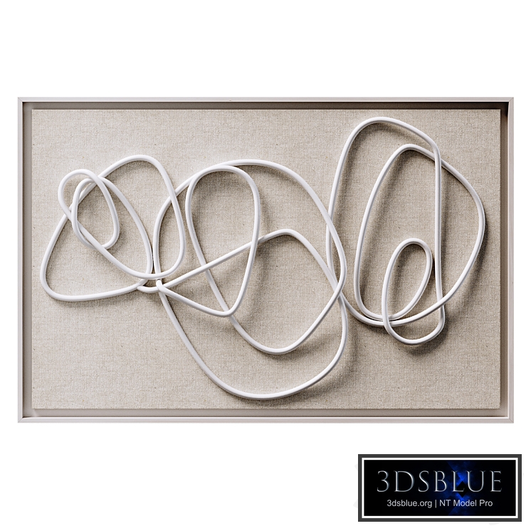Decorative panel made of bent metal pipe