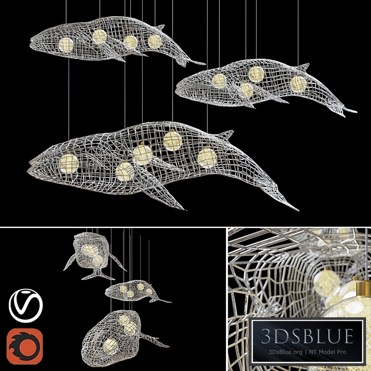 Chandelier &quot;Whales&quot;