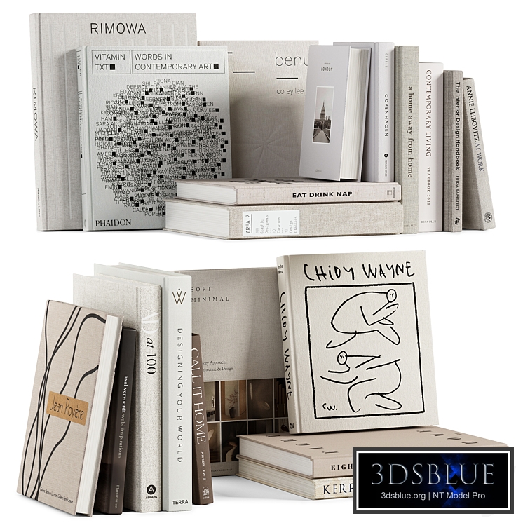 Aesthetic coffee table books set 02