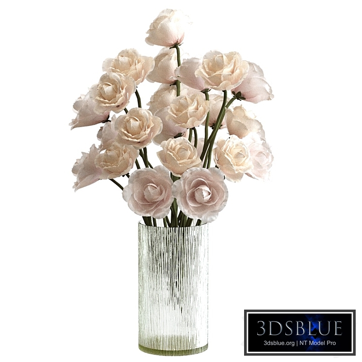 A bouquet of flowers in a vase