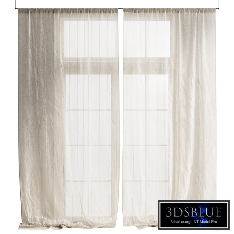 Draped Tulle Curtain