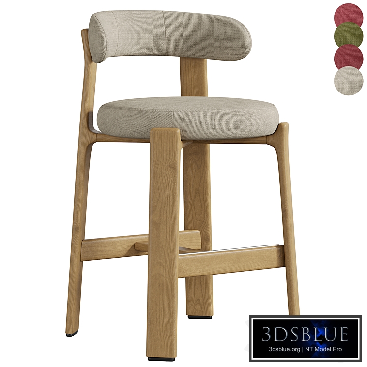 Granite half stool by Kave Home