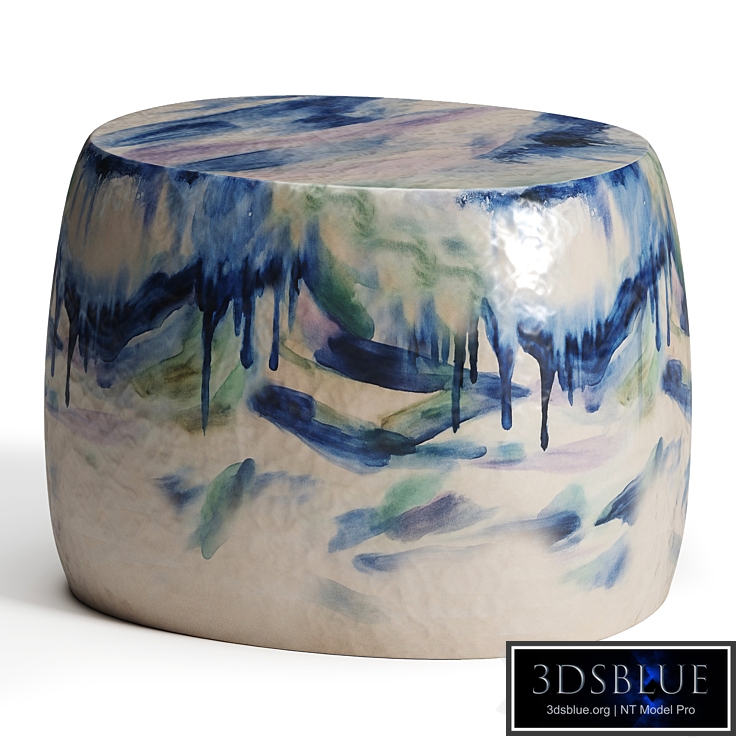 Multicolor Brushed Side Table