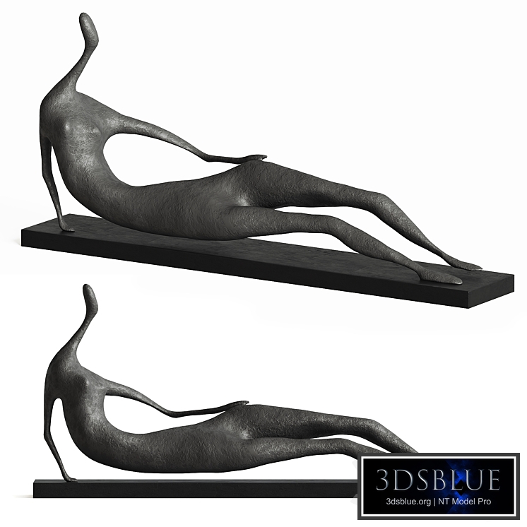Bronze sculpture, nude woman statue