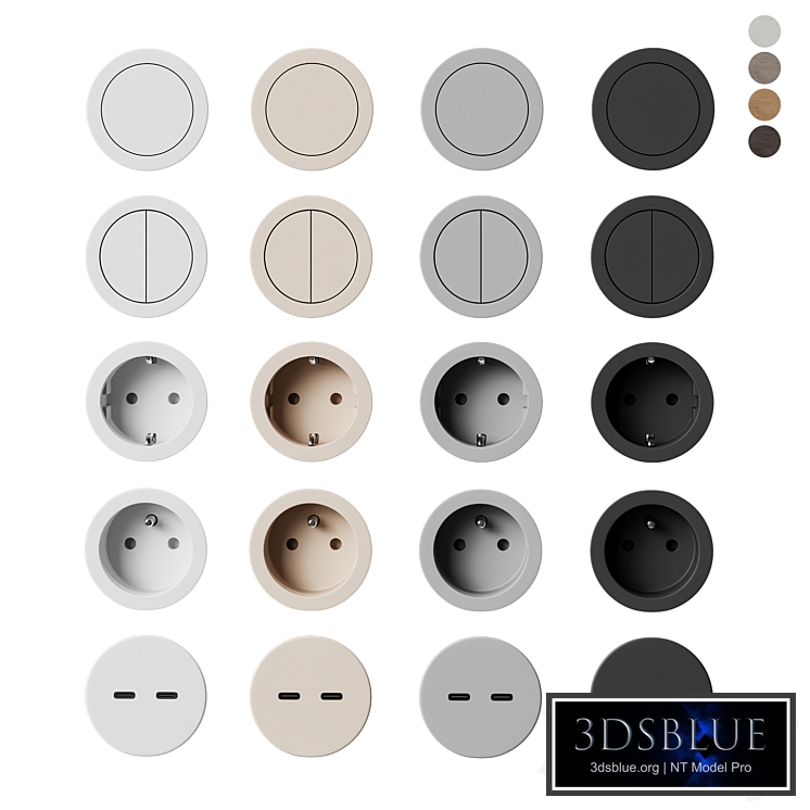 Switches and Sockets Rond by Prado