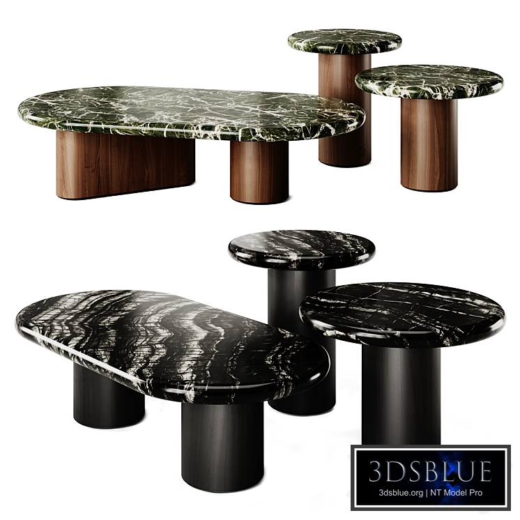 Prof Dea Marble Oval Coffee Tables