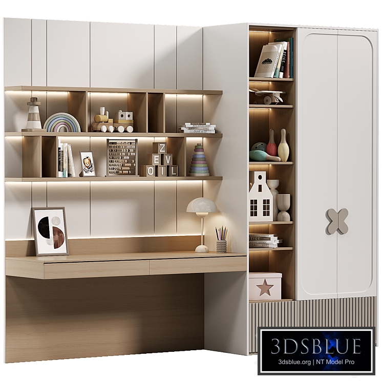 Children's wardrobe in a modern style