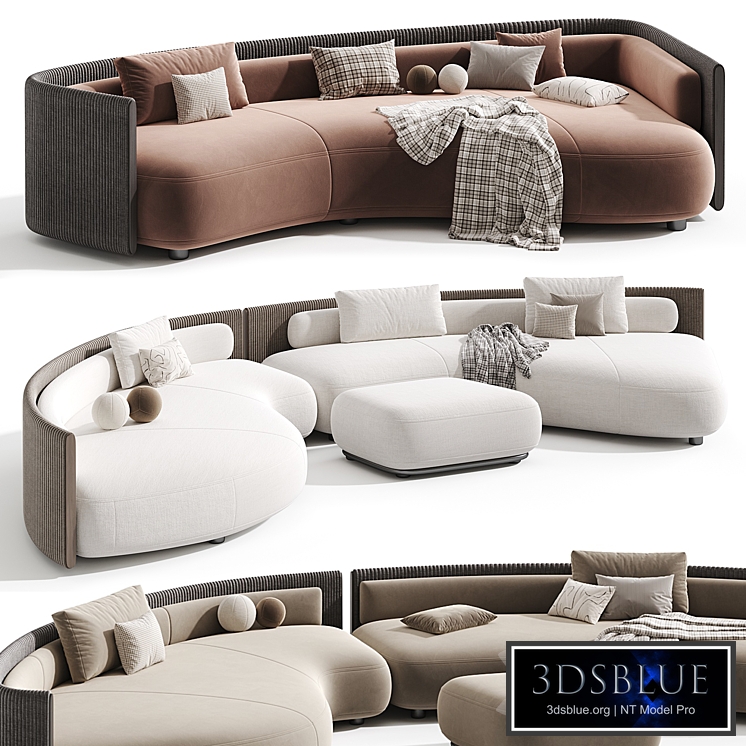 Bezier Cord Outdoor Sofa by Minotti