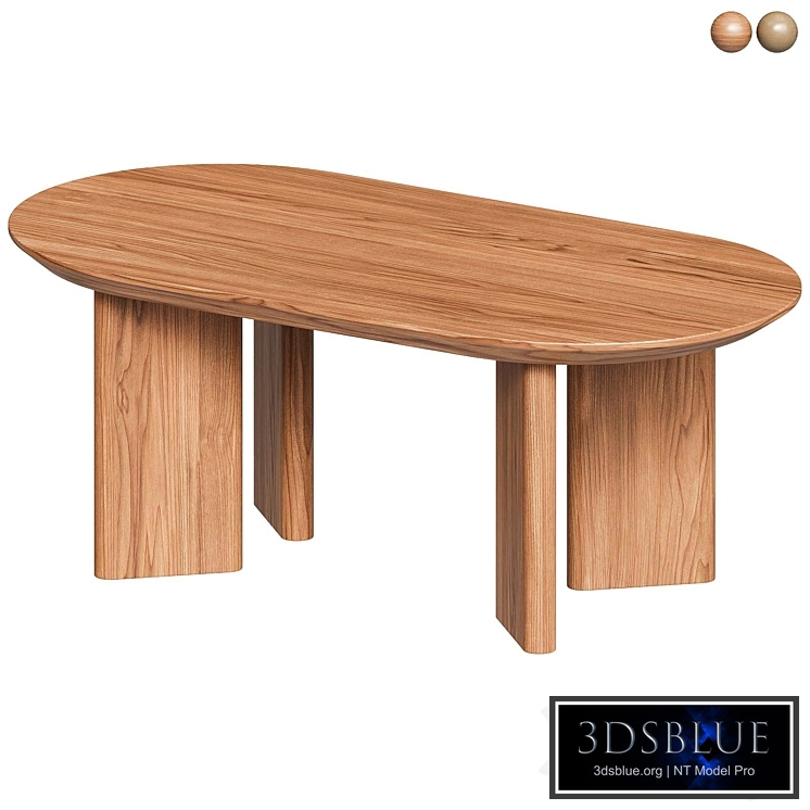 Ever Oak Wood Coffee Table
