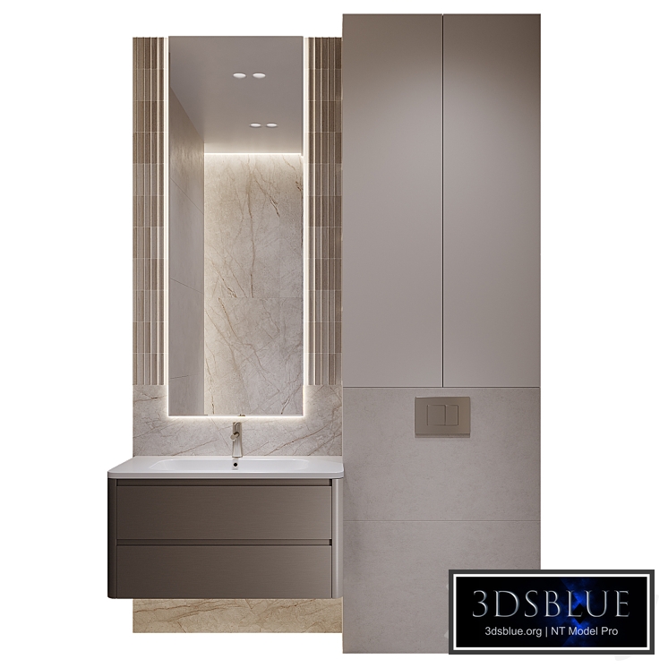 Bathroom furniture set