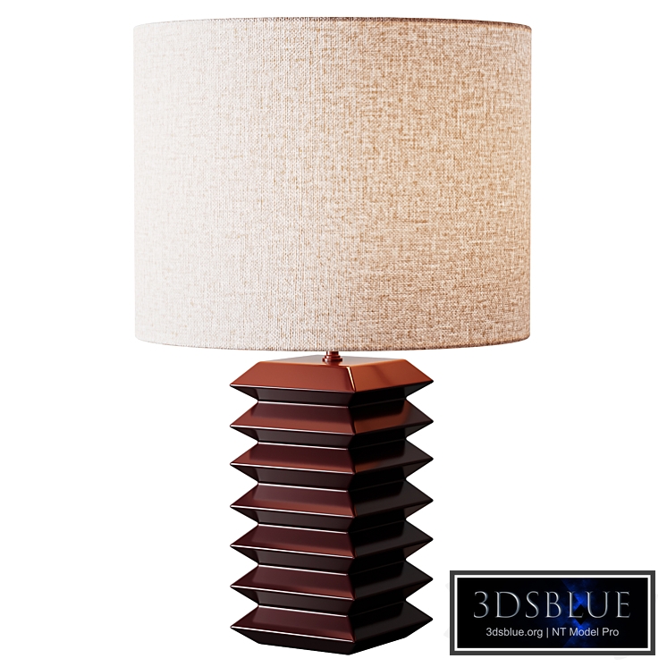 Table lamp in ceramic and linen, Remilo