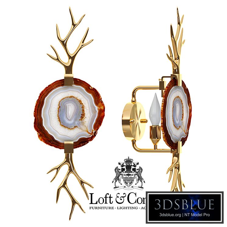 Bra Branch Agate Sconce emporium home