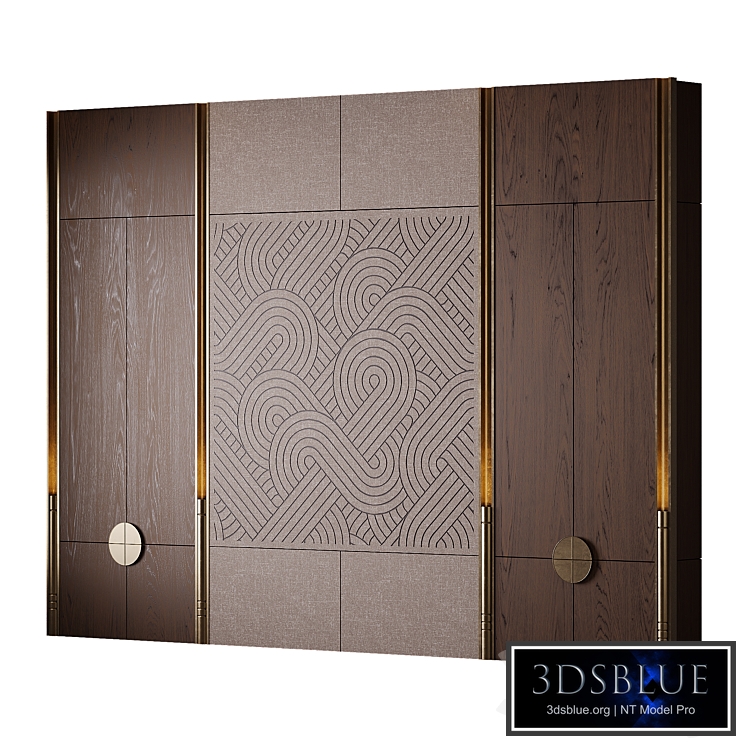 Sliding wardrobe with patterned doors