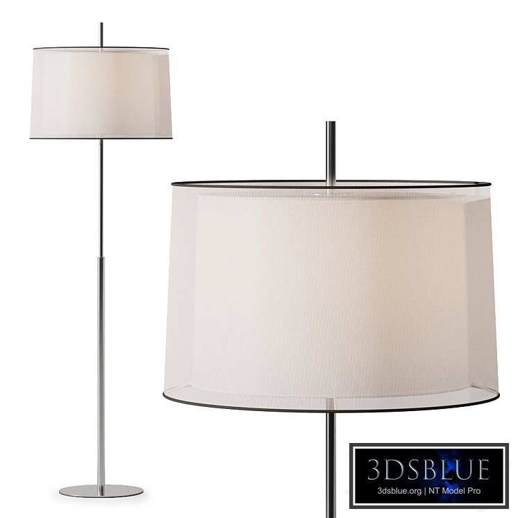Faro SABA Matt nickel floor lamp