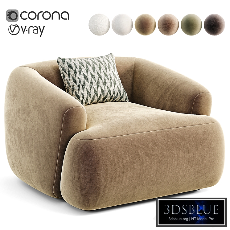 Poltrona in boucle Sofia chair