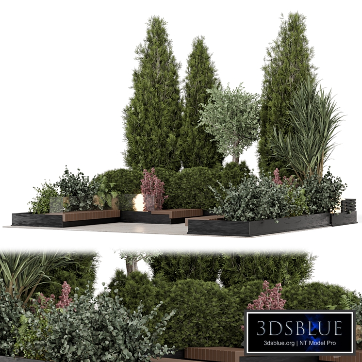 Garden Set Bush and Tree_Garden Set 3741