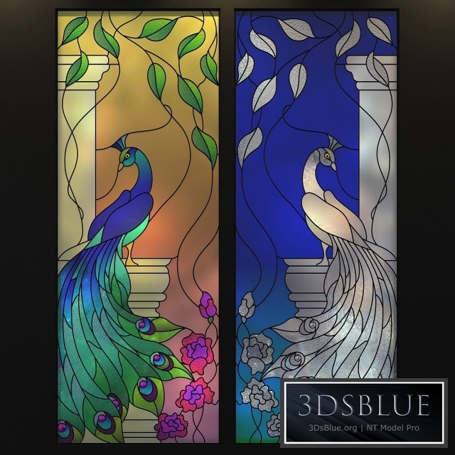 Stained Glass Peacock
