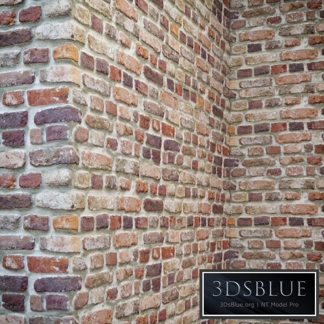 Brick wall with corners
