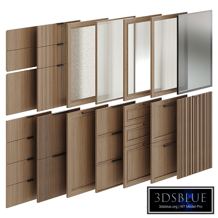 Set of kitchen fronts