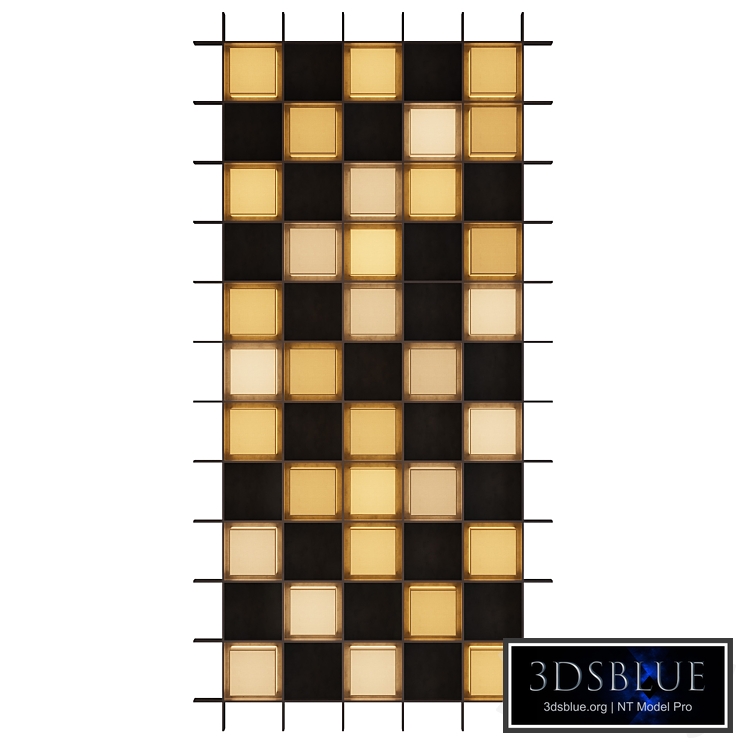 Ceiling design with cubic lamps