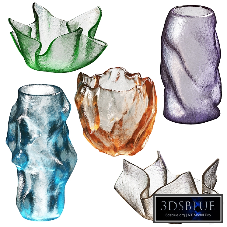 Decorative Glass Vases 5. Frosted colored glass.