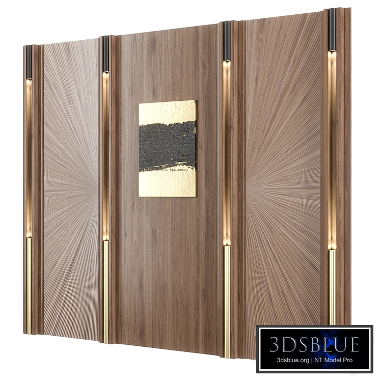 Wall panel with three design options