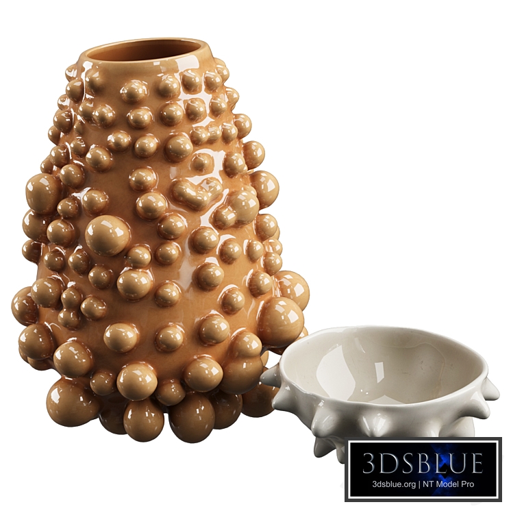 Decorative set of ceramic vases 15