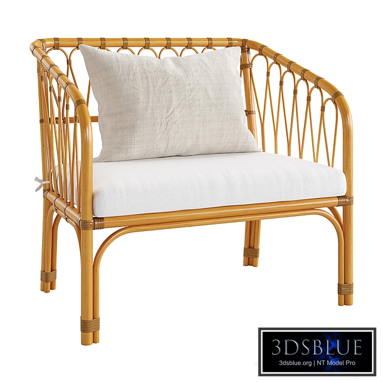 Malu Vintage Rattan Children's Bench