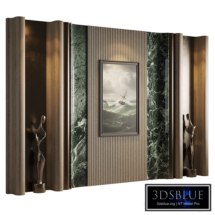 Emerald Rhythm Wall Panel