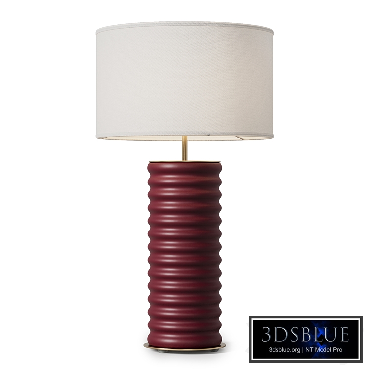 Table lamp Dantone Home Taro maroon