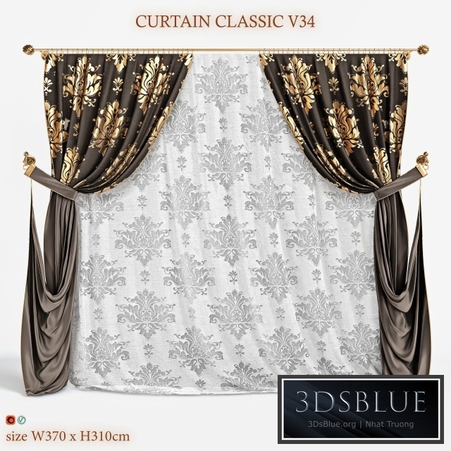 Blind classic V34 CURTAIN CLASSIC