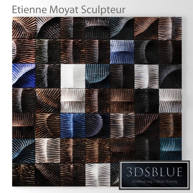 Wall art Etienne Moyat Sculpteur, wall decor, wooden decor, panel, picture, abstraction, wooden