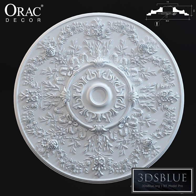 ORAC Decor R64 ceiling rose