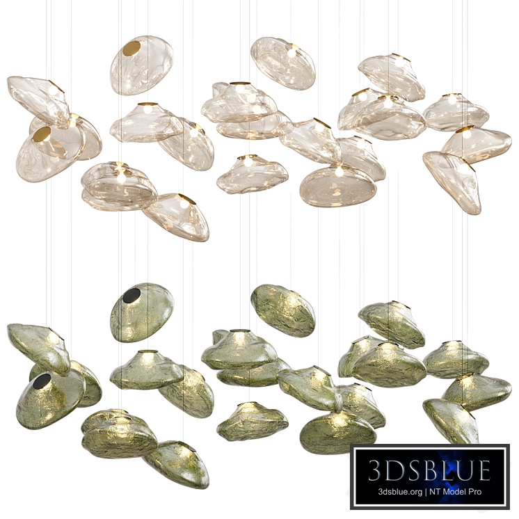 Random Glass Pendant Light By Pinlighting