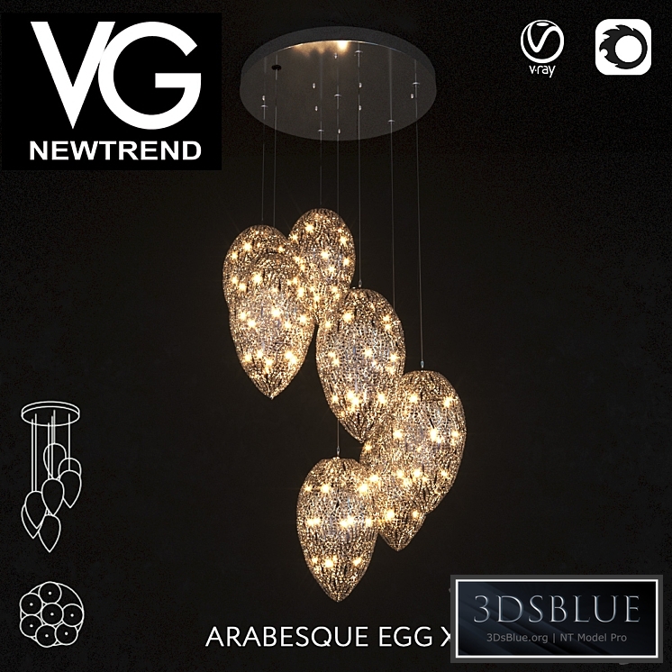 VG NEWTREND ARABESQUE EGG X 7