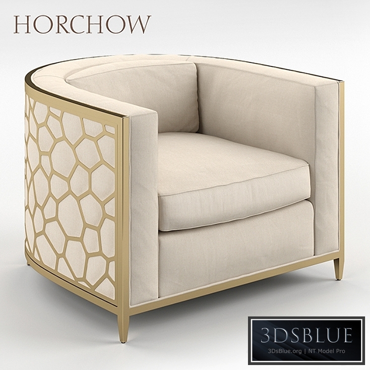 Golden Curved Chair Horchow