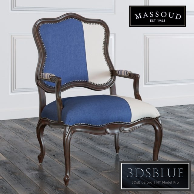 Michael Colorblock Bergere Chair