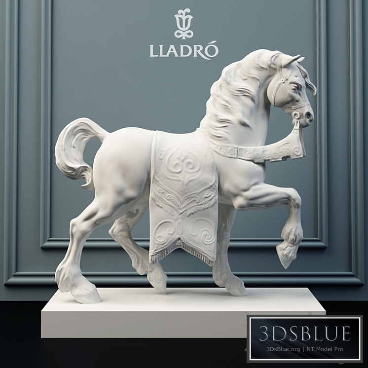 Lladro sculpture palace horse.