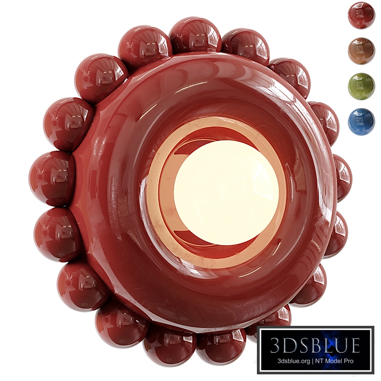 Luna Small Bordeaux Wall Light
