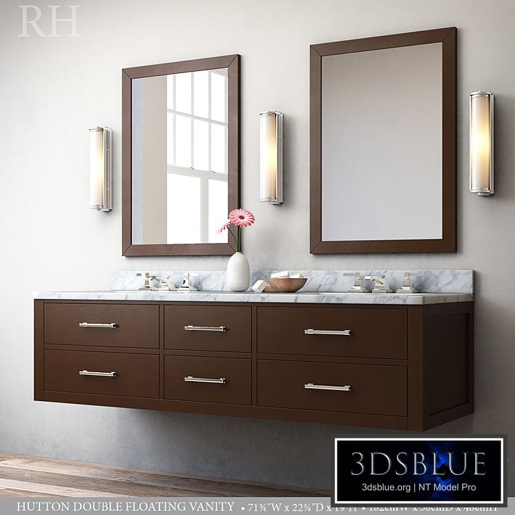 HUTTON DOUBLE FLOATING VANITY