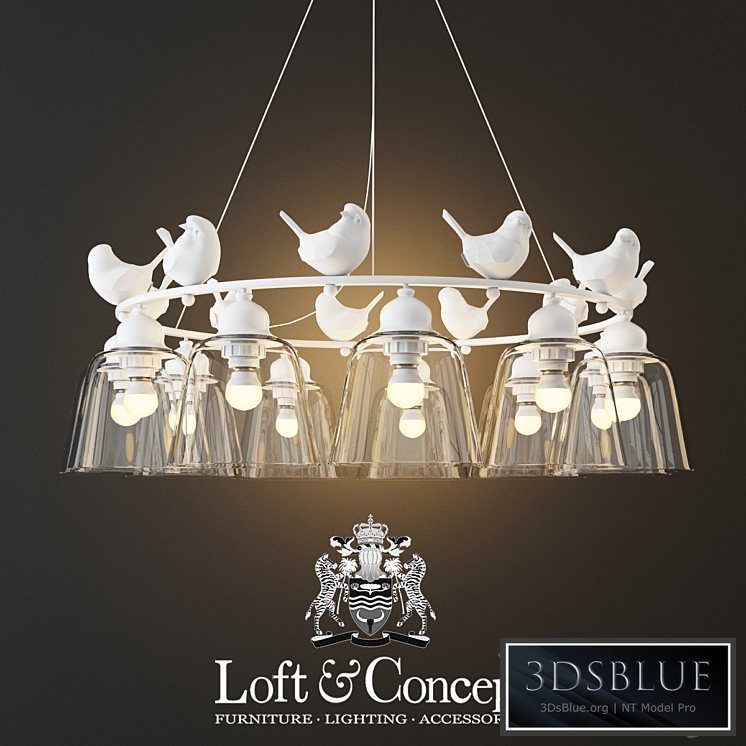 Hanging lamp provence bird chandelier 11